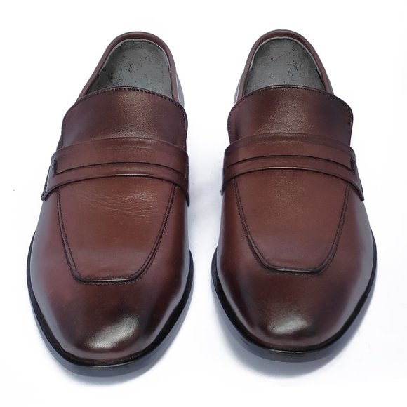 Bashwood Two Tone Brown Leather Loafers For Men main image 4
